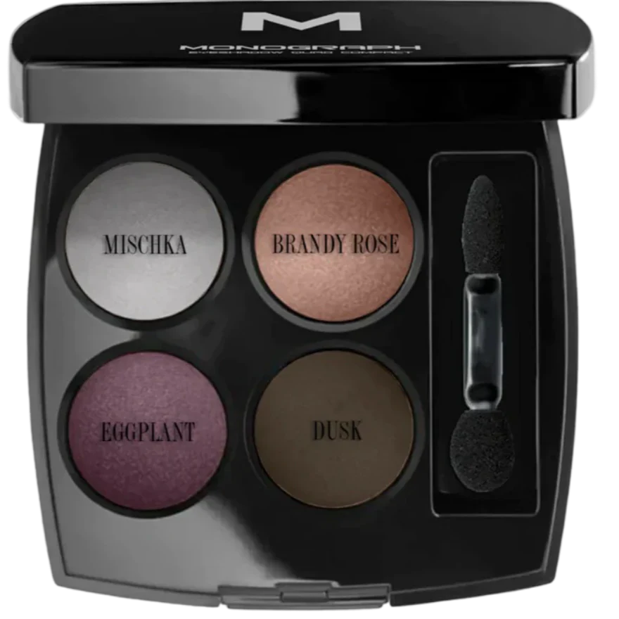 Monograph Eyeshadow Quads 2 - Mishka, Brandy Rose, Eggplant, Dusk