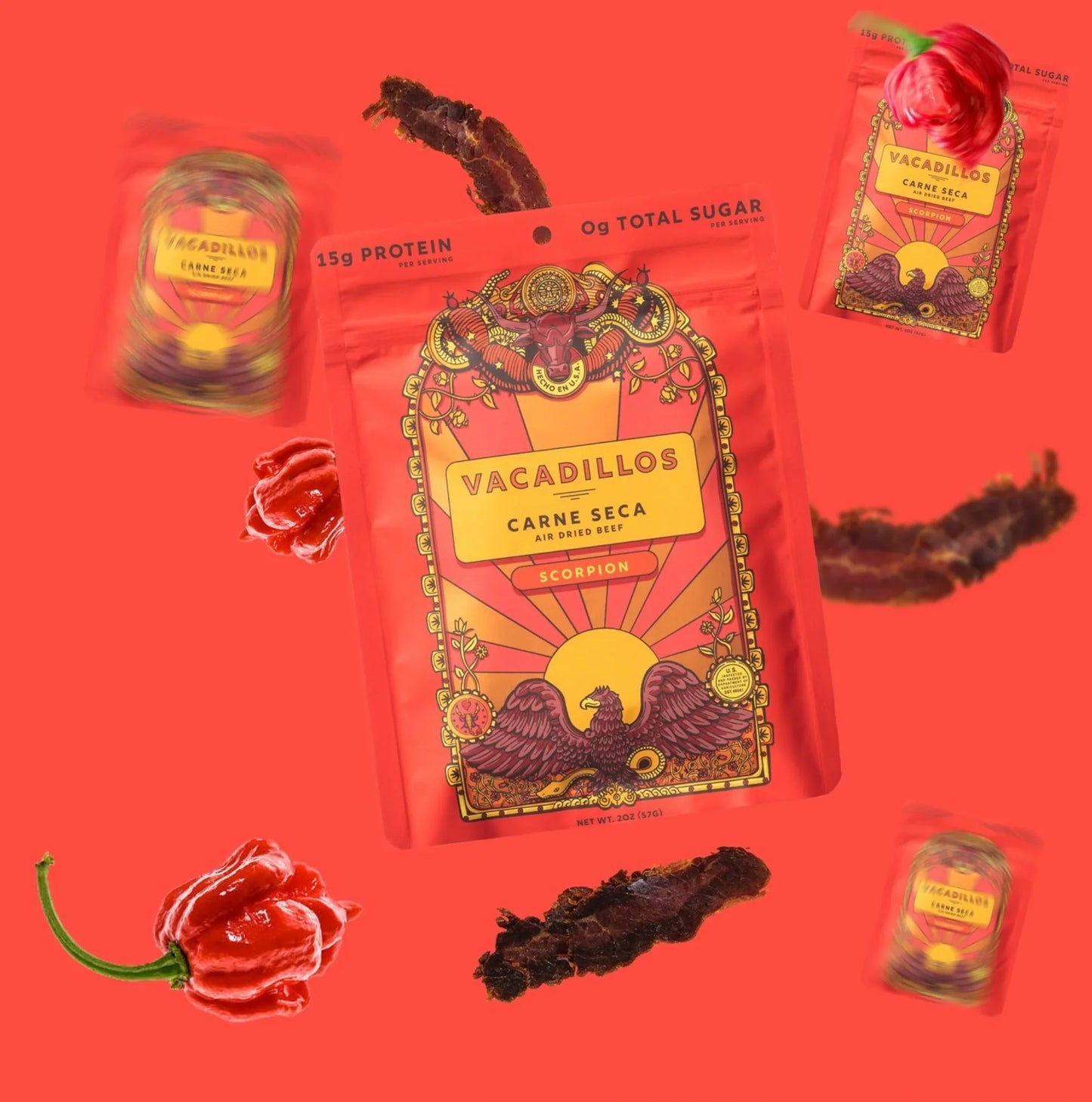 Carne Seca Scorpion Jerky (8 Pack)