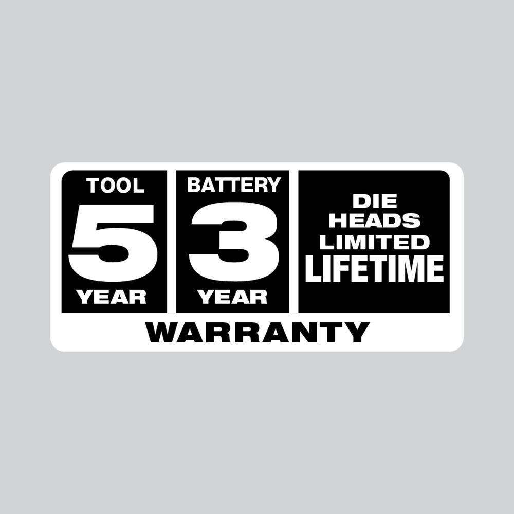 M18 FUEL One-Key Cordless Brushless Compact Pipe Threader Kit W/(2) 8.0Ah Batteries, 1/2 in. - 1-1/4 in. Aluminum Dies