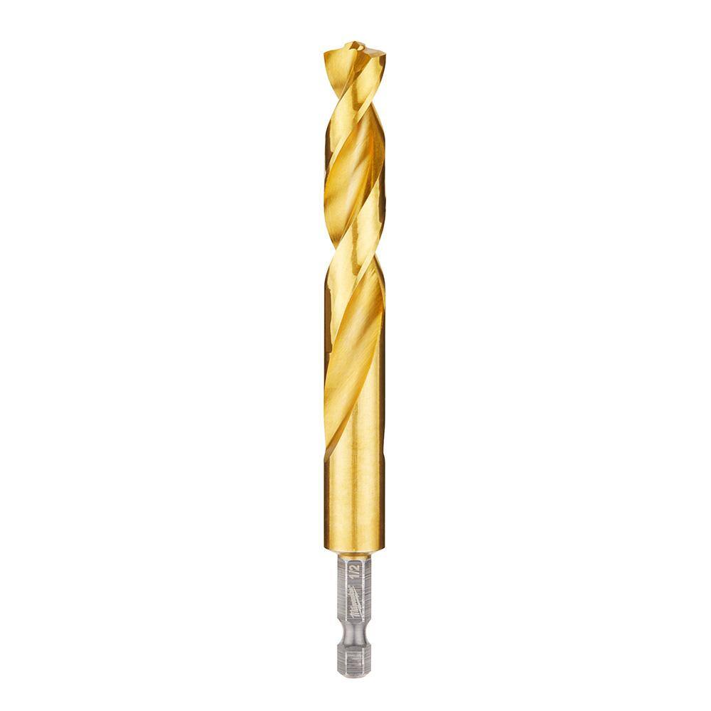SHOCKWAVE 1/2 in. Titanium Twist Drill Bit