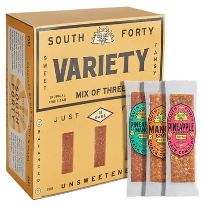 Mix of 3 Premium Tropical Fruit Bars Variety Pack (18 CT)