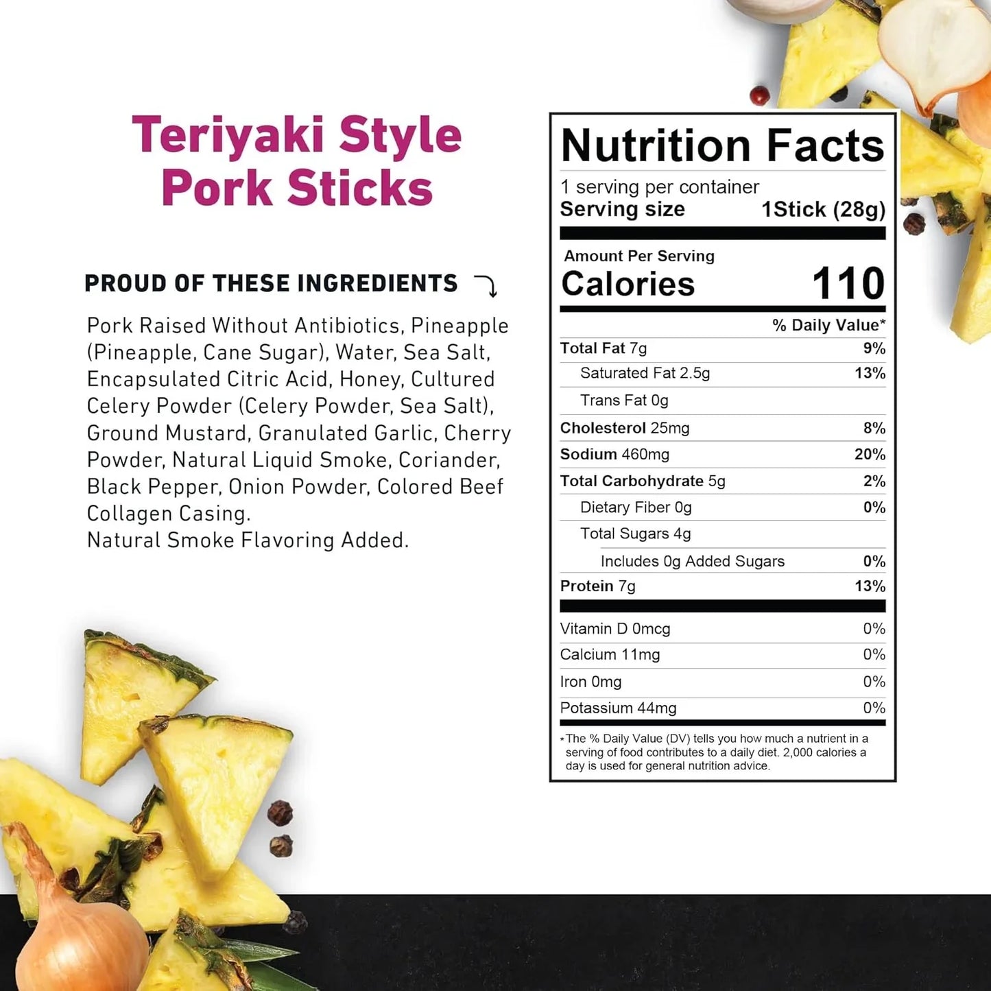 Pineapple Pork Meat Sticks (18 CT)