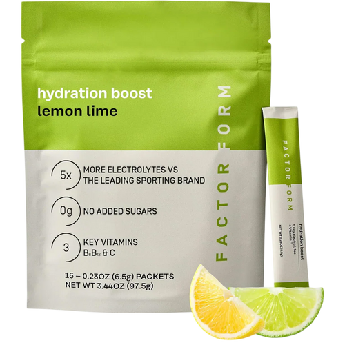 Hydration Boost Electrolyte Powder - Lemon Lime (15 Packets)