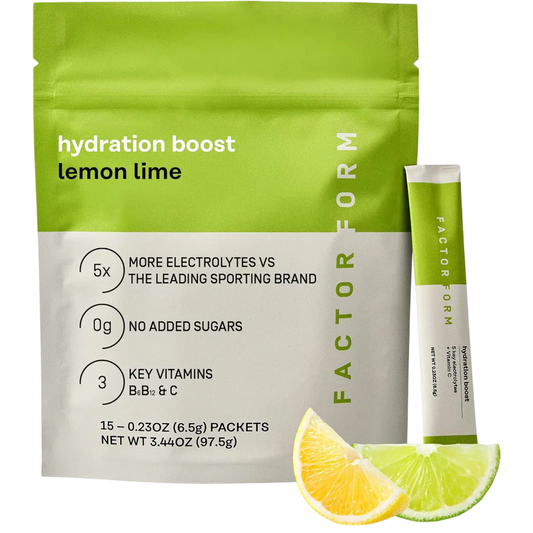 Hydration Boost Electrolyte Powder - Lemon Lime (15 Packets)