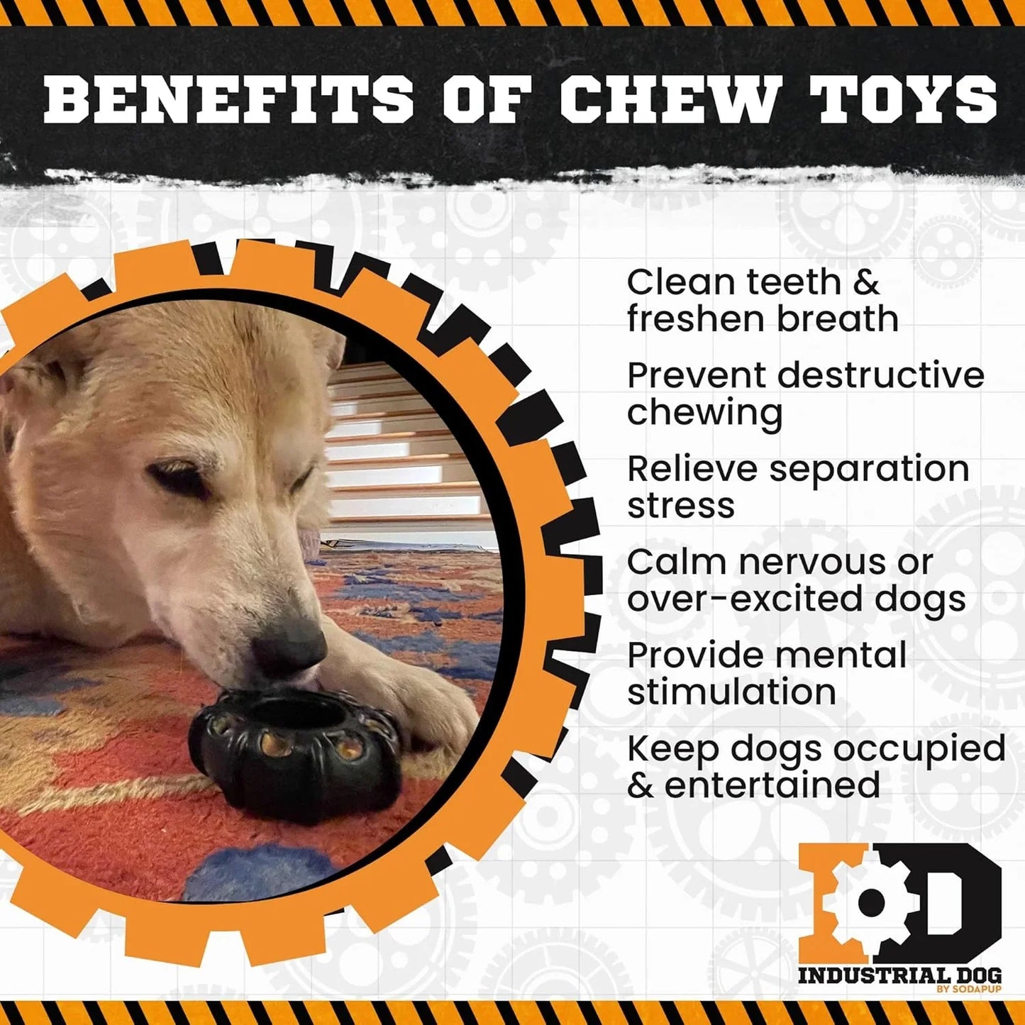 Industrial Dog Tractor Tire ¨C Durable Dog Chew Toy