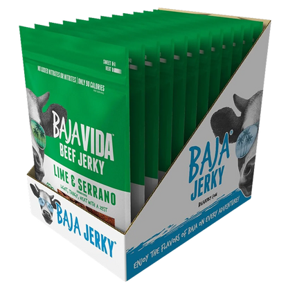 Lime & Serrano Pepper Beef Jerky (12 Pack)