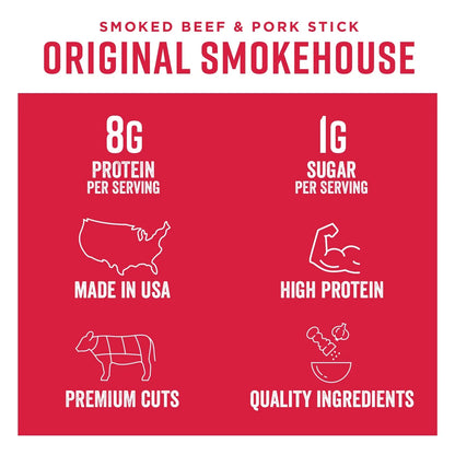 Original Smoke House Jerky Sticks (16 Pack Case)