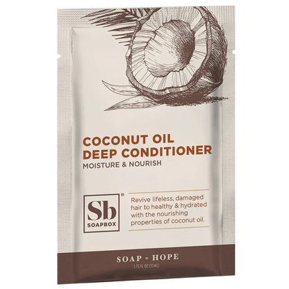 Soapbox Deep Conditioner Packet Coconut Oil Rejuvenating (12 CT)