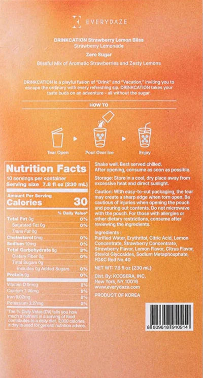 Drinkcation Strawberry Lemon Bliss (10 CT)