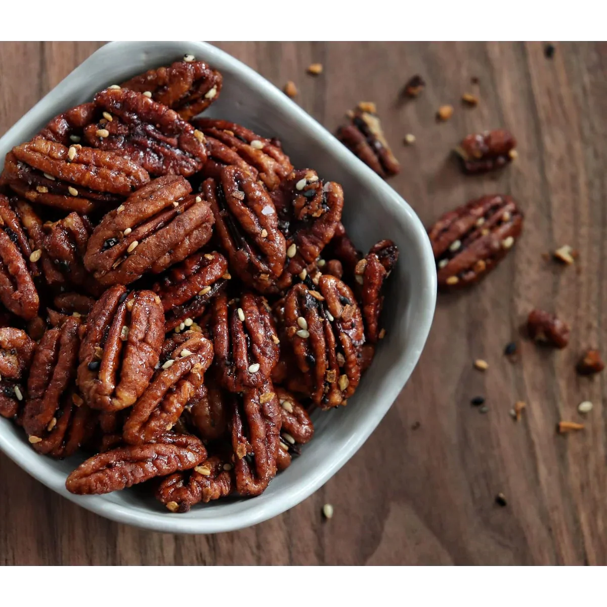 Everything Sweet & Savory Candied Pecans