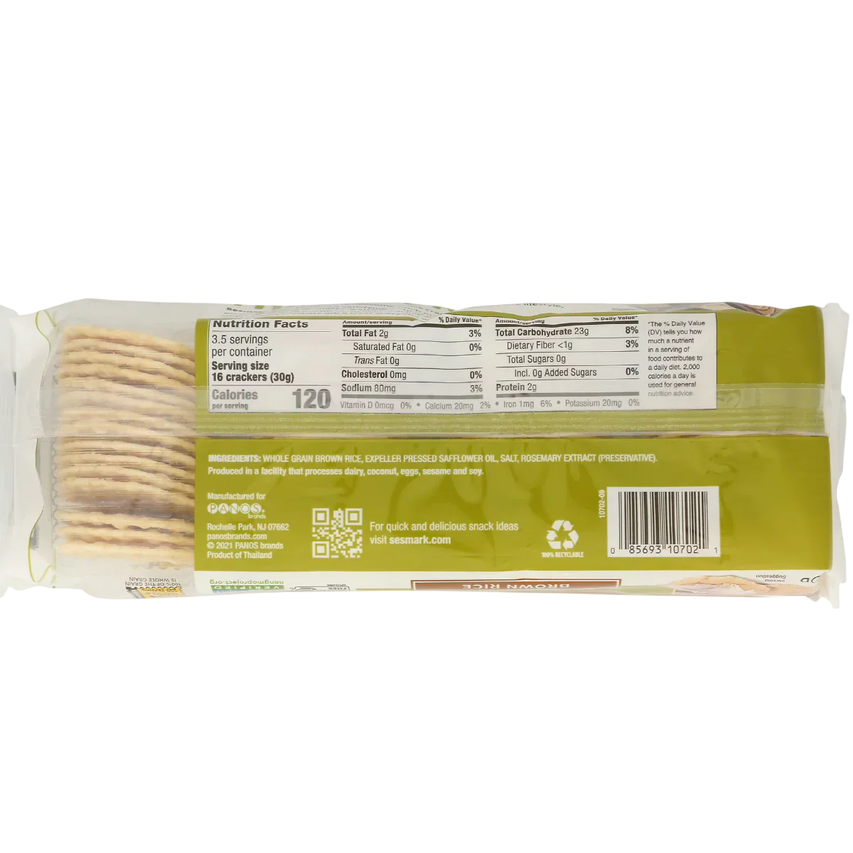 Gluten Free Brown Rice Thins