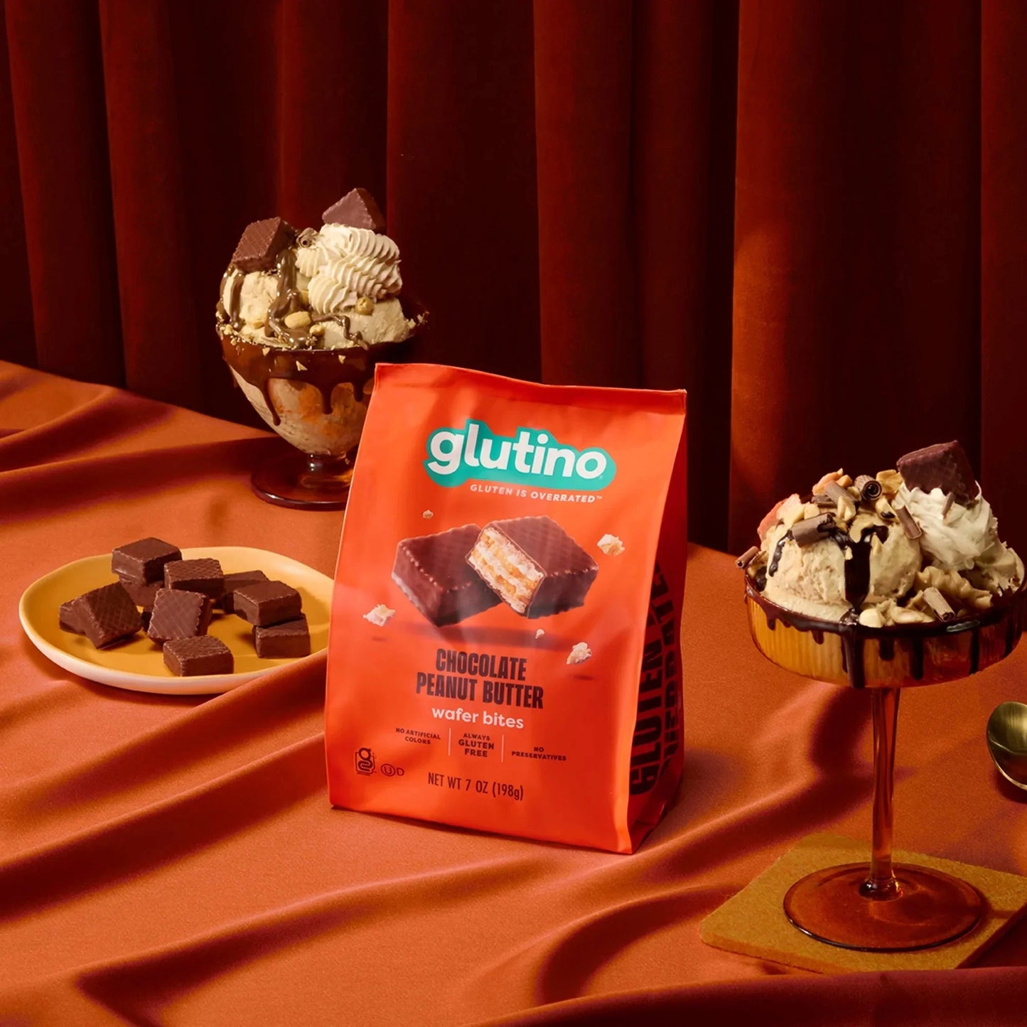 Chocolate Covered Peanut Butter Wafer Bites