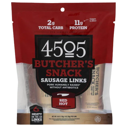 Red Hot Sausage Link Meat Sticks