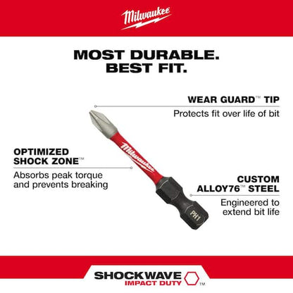 Shockwave Impact Duty Alloy Steel Screw Driver Bit Set with Titanium Drill Bit Set with Packout Case (97-Piece)