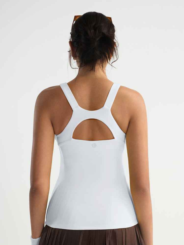 RUNNING GIRL® 2-in-1 Racerback Workout Tank Top | Built-in Bra & Breathable Yoga Top