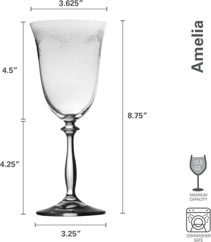 Amelia Red Wine Glasses (Set of 4)