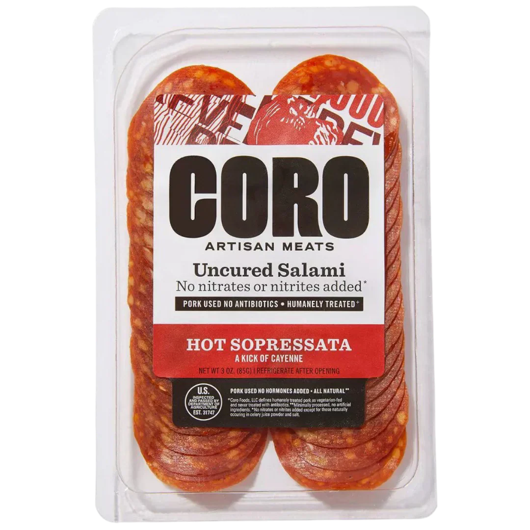 Sliced Uncured Hot Sopressata