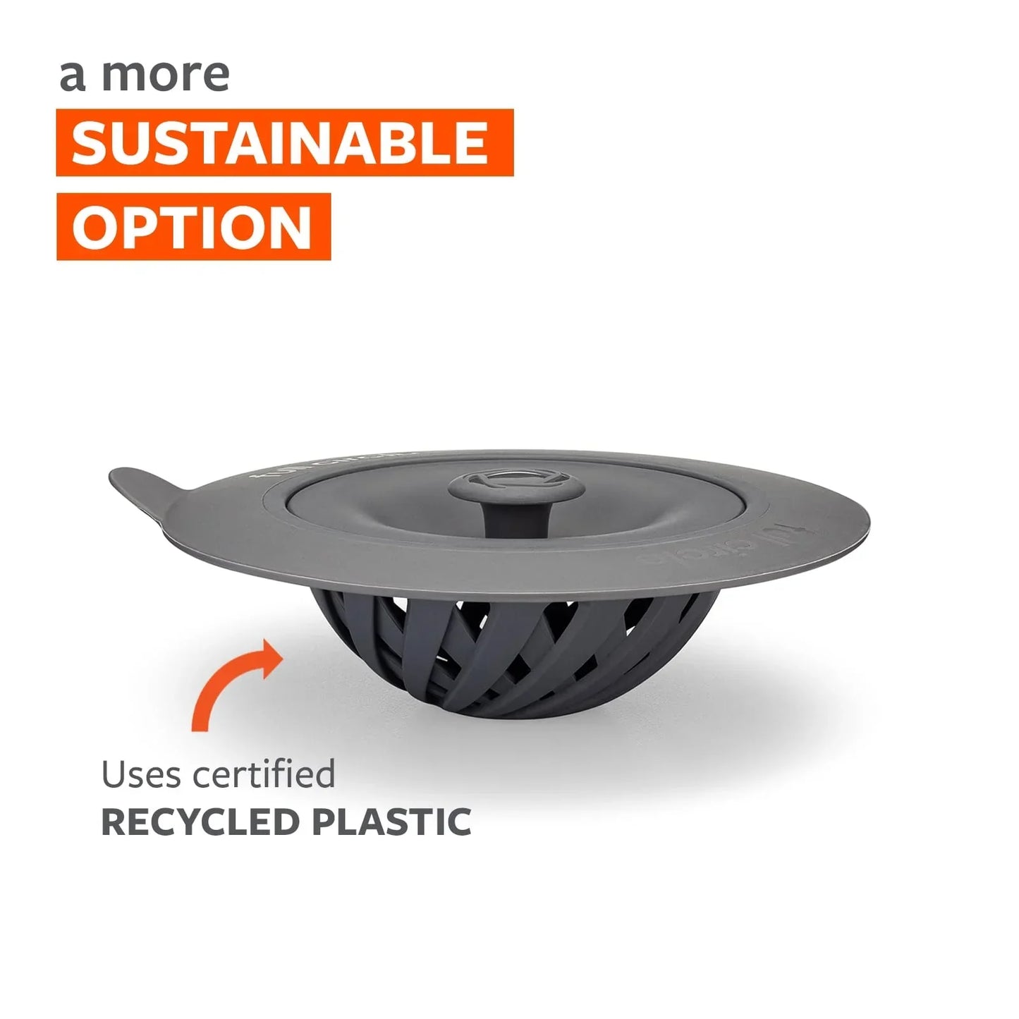 SINKSATIONAL Sink Strainer With Stopper - Gray