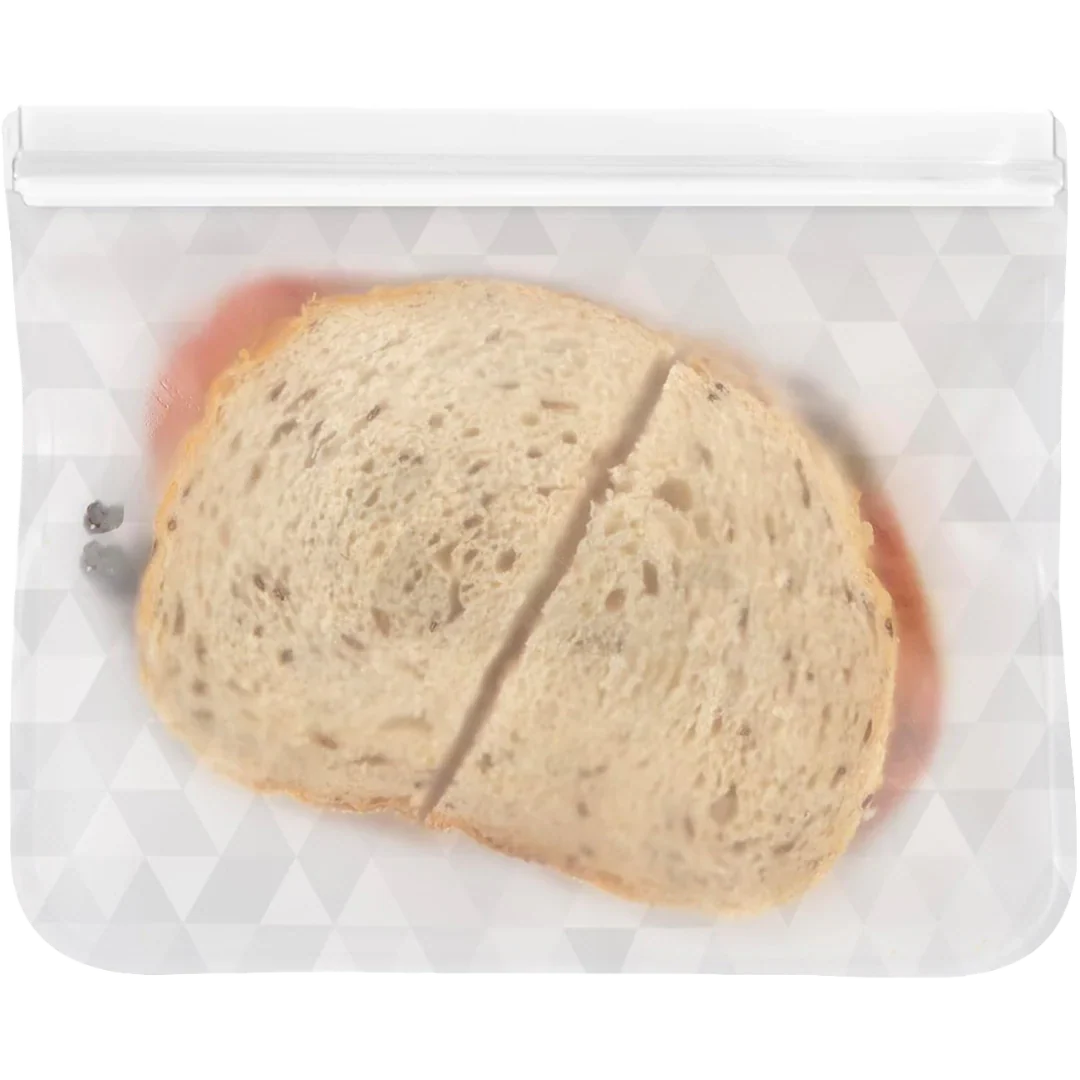 Reusable Sandwich Bags - Tonal Frost Geometric Design (6 CT)
