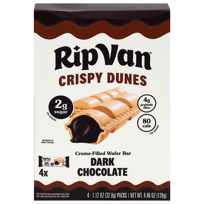 Crispy Dunes Dark Chocolate Filled Wafers (4 CT)