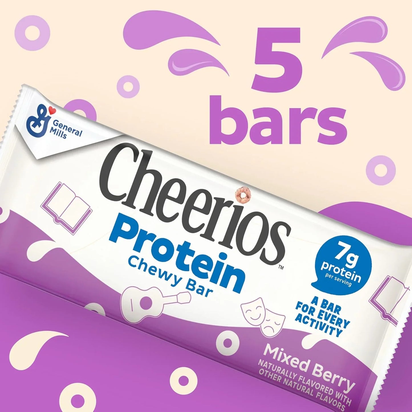 Protein Cereal Bars - Mixed Berry (5 CT)