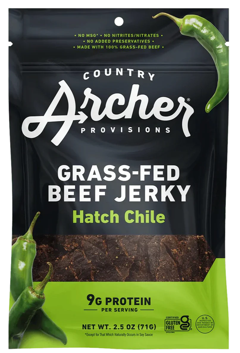 Grass-Fed Beef Jerky Hatch Chile