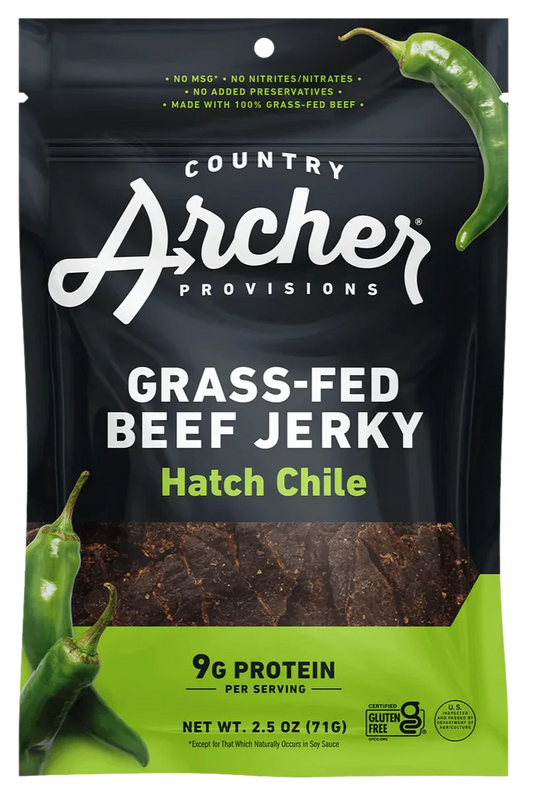 Grass-Fed Beef Jerky Hatch Chile