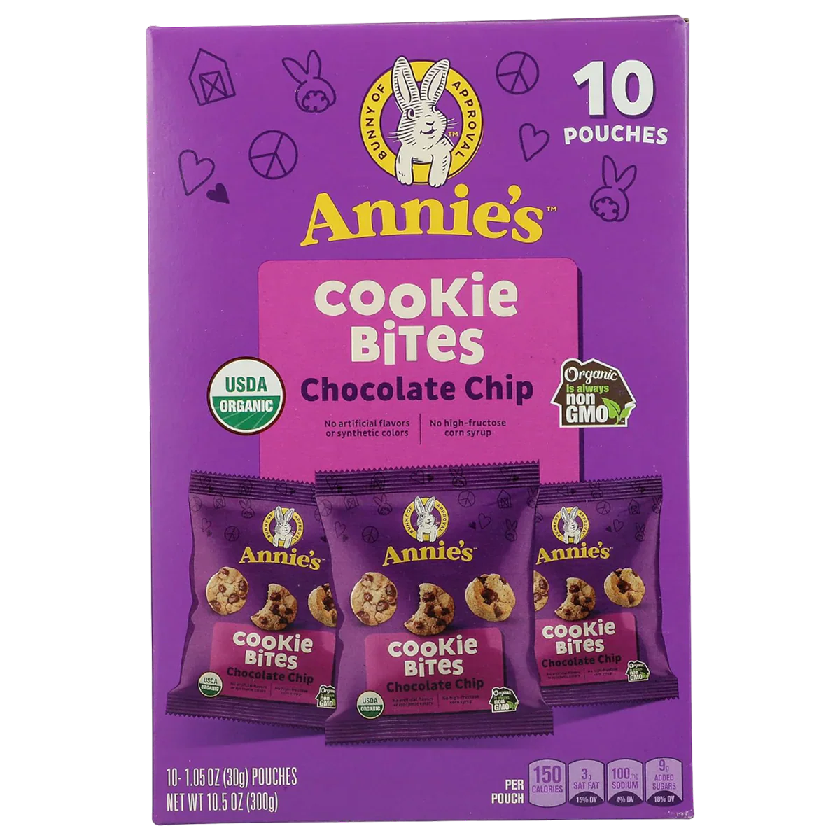 Organic Chocolate Chip Cookie Bites (10 CT)