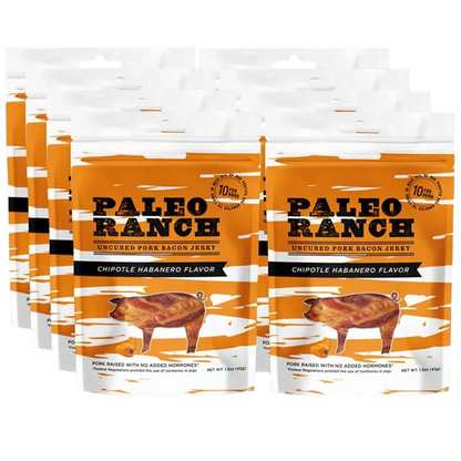 Chipotle Habanero Pork Bacon Jerky (8 Pack)