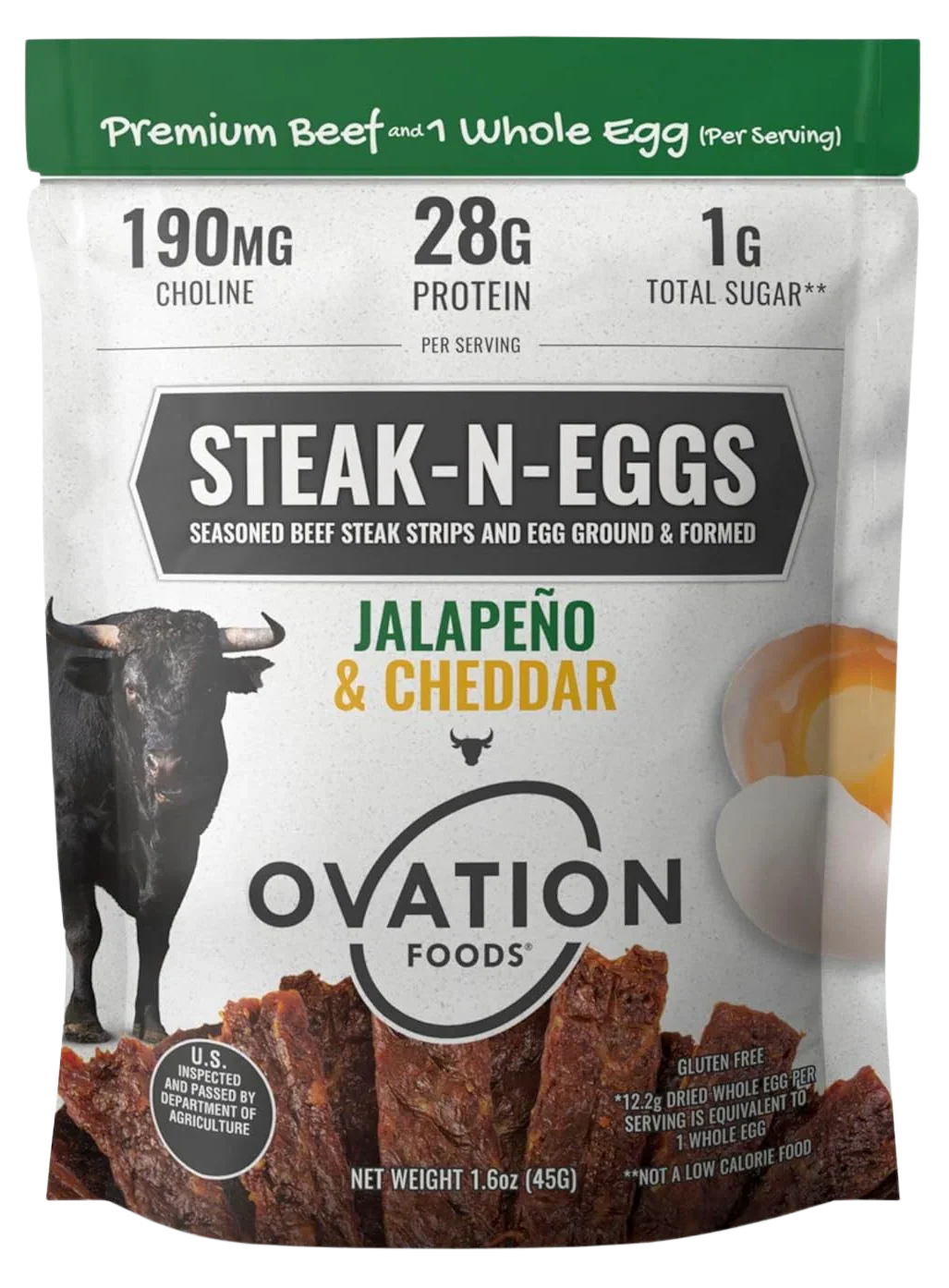 Jalapeno Cheddar Meat Snacks - Steak and Eggs