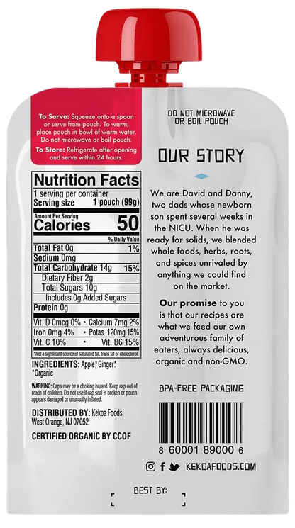 Apple And Ginger Baby Food (6 CT)