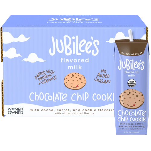Organic Whole Flavored Milk - Chocolate Chip Cookie (12 Pack)