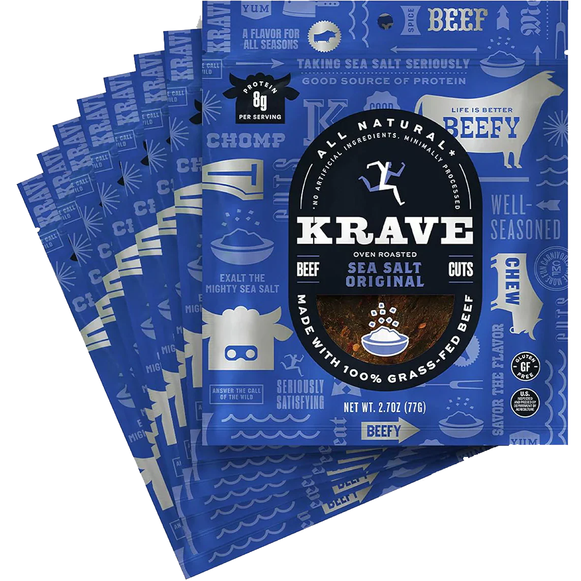 Sea Salt Original Beef Jerky (8 Pack)