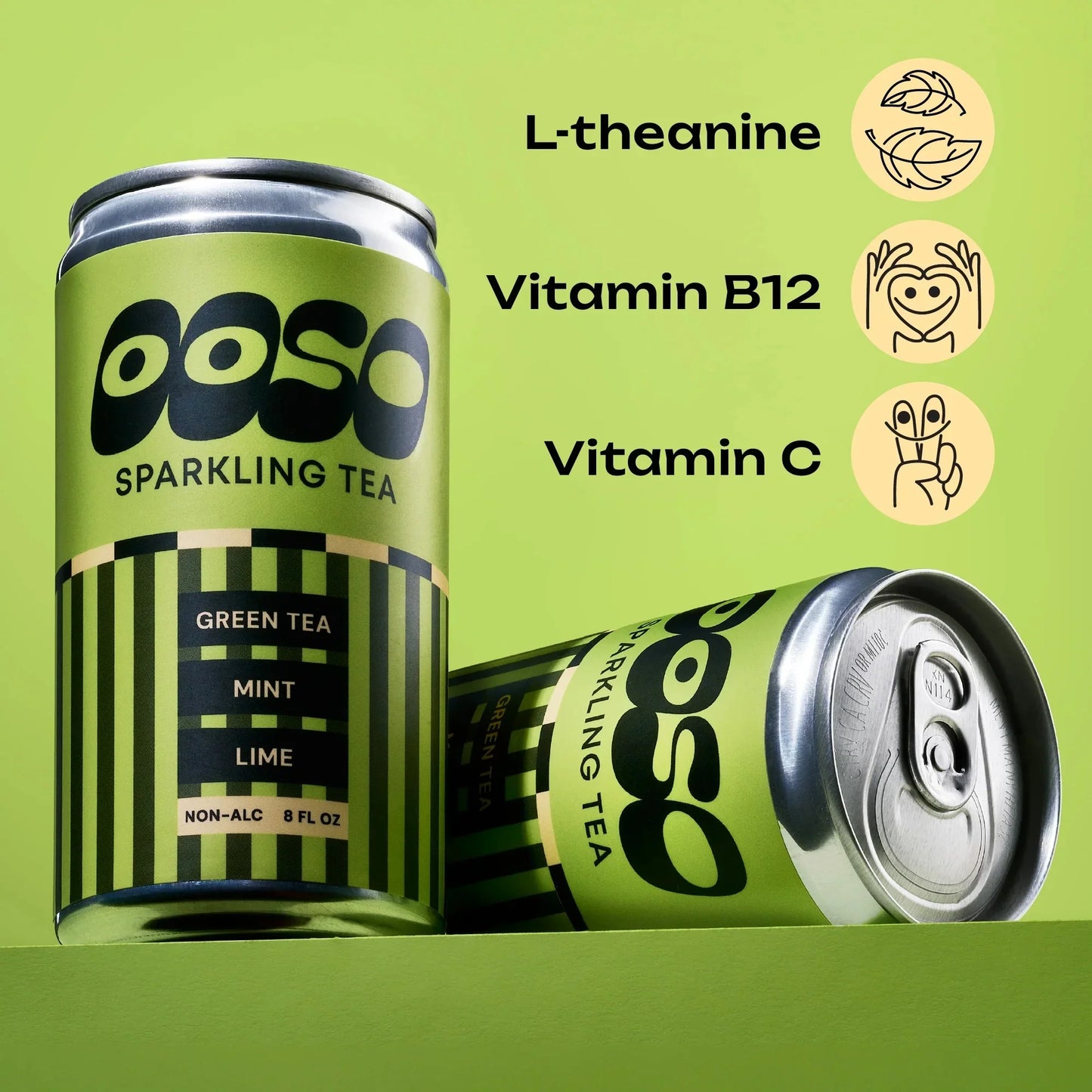 Green Tea Mint Lime Sparkling Tea (4 Pack)