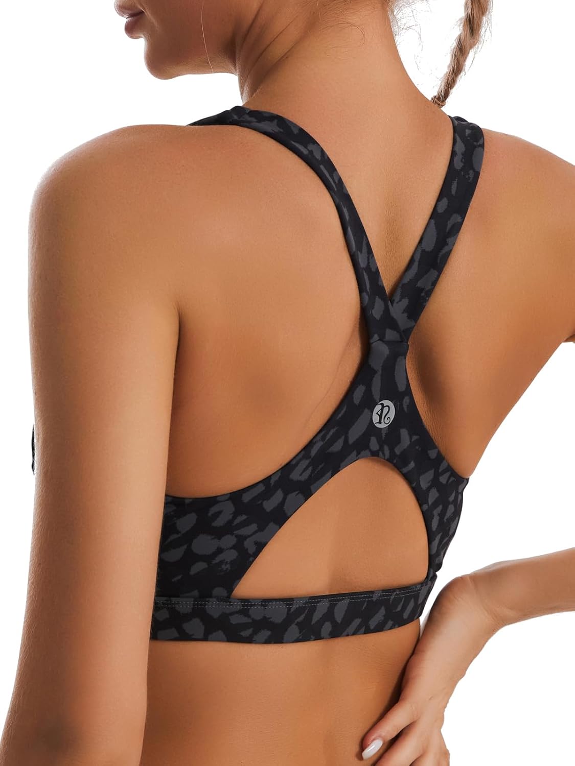 RUNNING GIRL Adjustable Straps High Impact Sports Bra for Women,High Support Workout Sports Bras with Sewn in Pads
