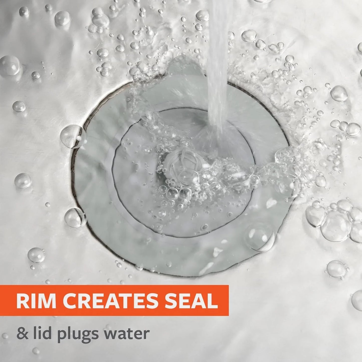 SINKSATIONAL Sink Strainer With Stopper - Gray