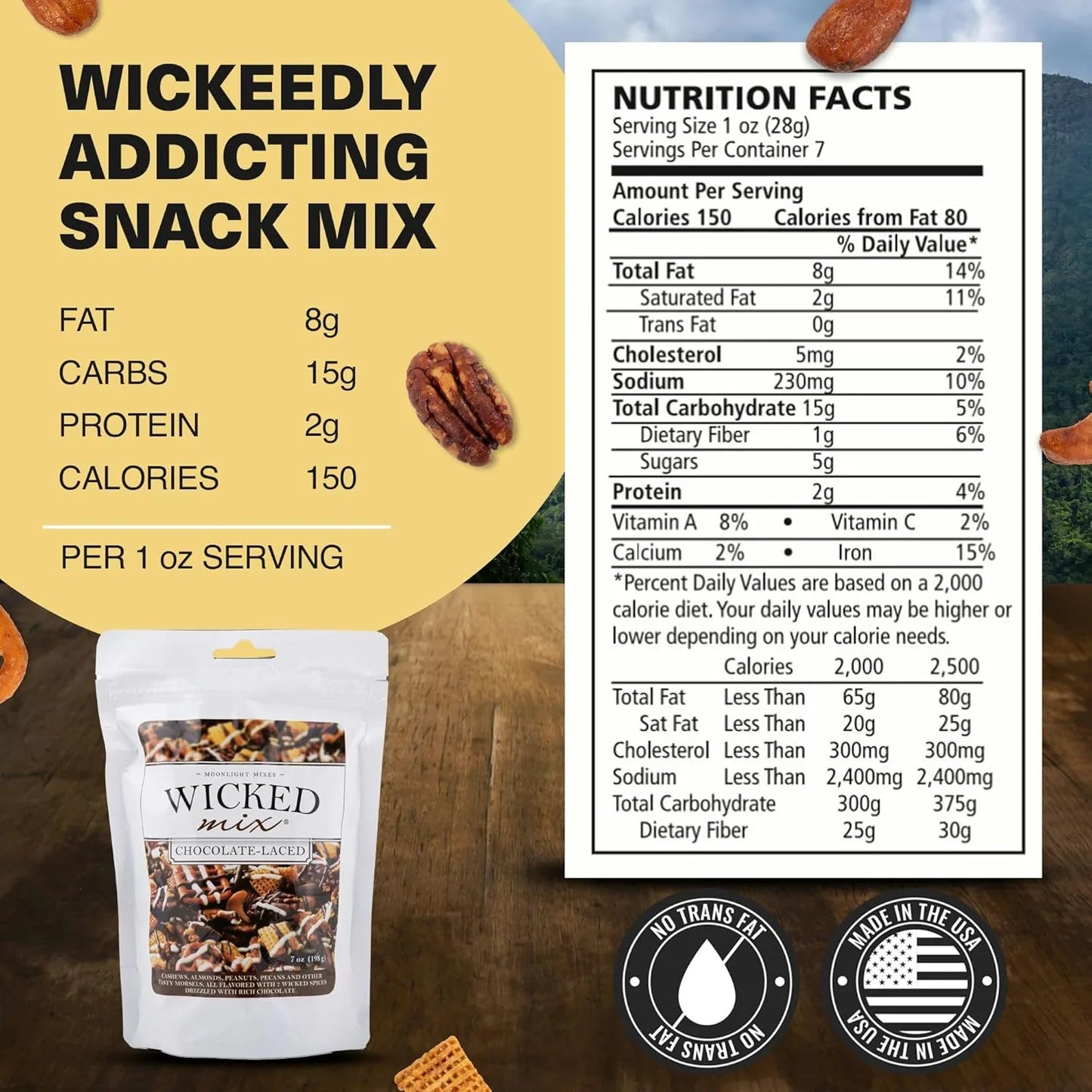 Chocolate Laced Snack Mix