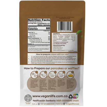 Vegan Mixes Chocolate Pancake Mix