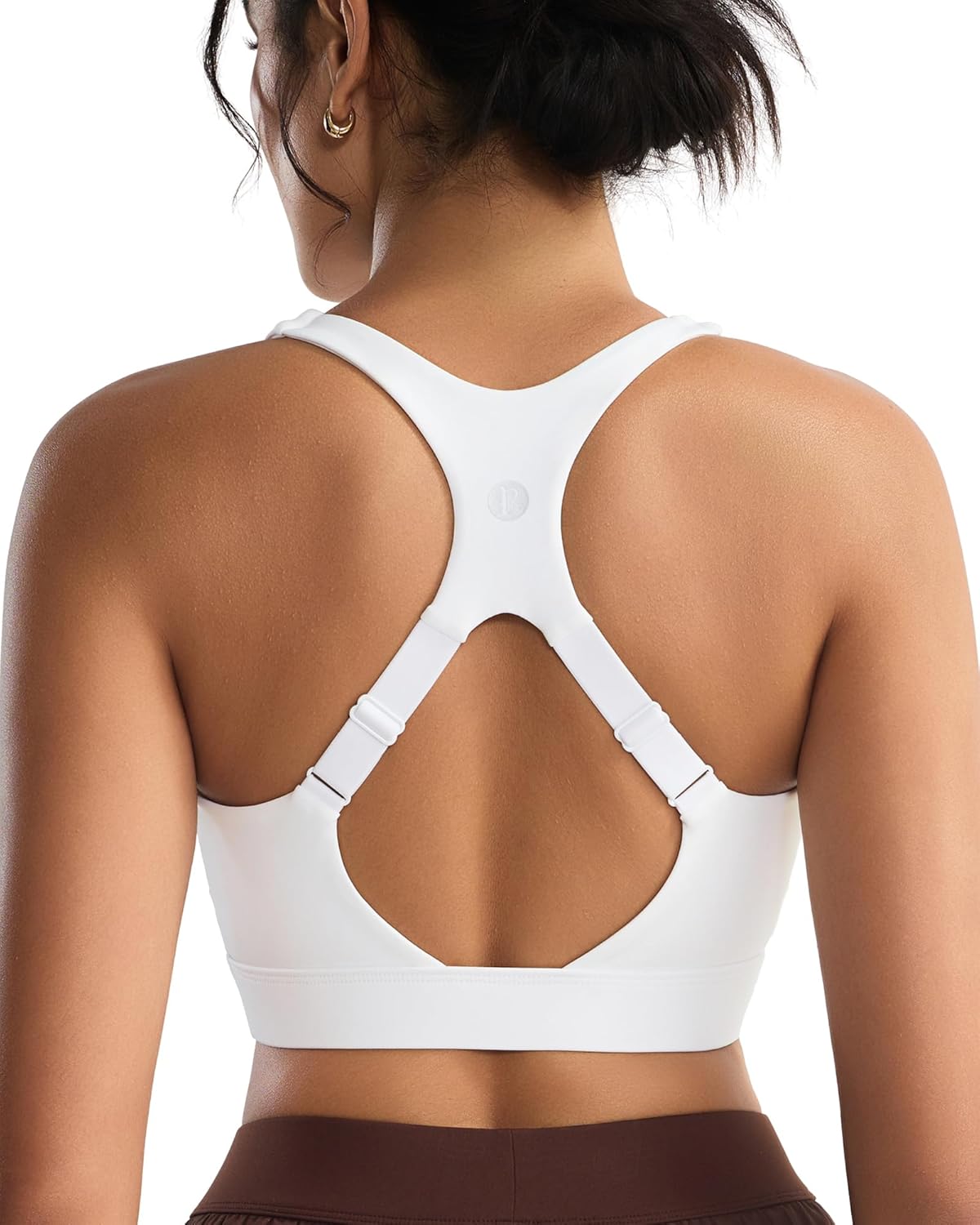 RUNNING GIRL Adjustable Straps High Impact Sports Bra for Women,High Support Workout Sports Bras with Sewn in Pads