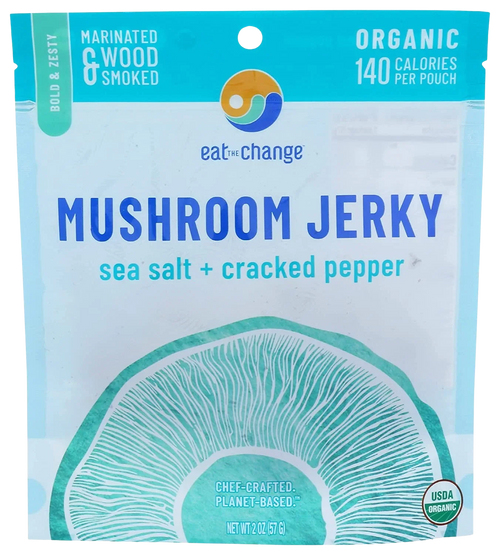Sea Salt & Cracked Pepper Mushroom Jerky