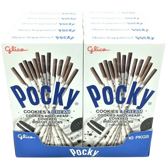 Pocky Cookies & Cream Biscuit Sticks (10 Pack)