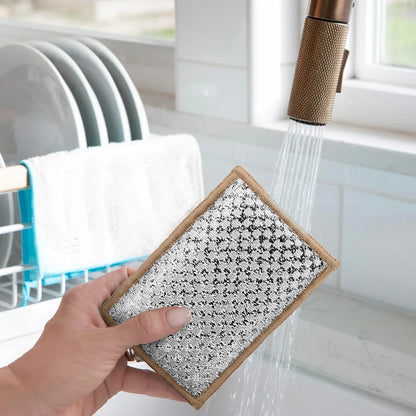 Bamboo Scrub Sponges - White/Khaki (3 CT)