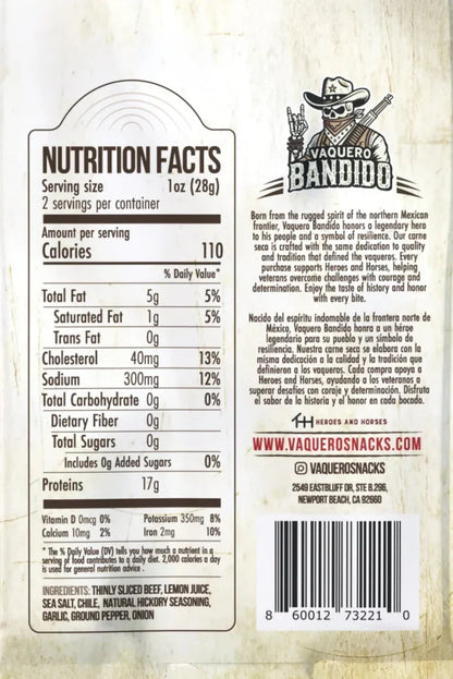 Chile Carne Seca Beef Jerky