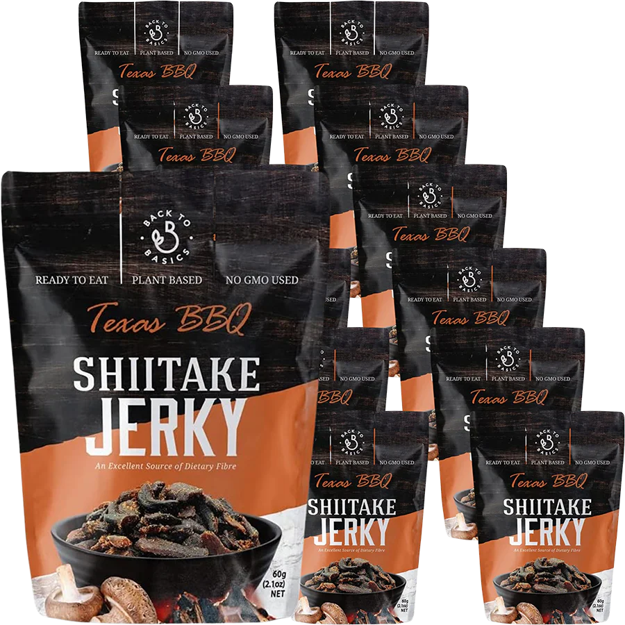 Shiitake Jerky Texas BBQ (12 Pack)