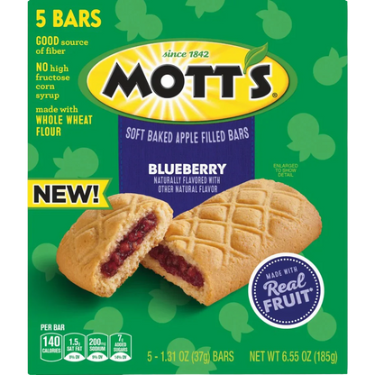 Blueberry Soft Baked Apple Filled Bars (5 CT)