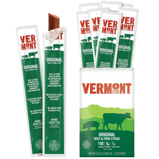 Original Smoke and Cure Beef & Pork Sticks (24 CT)
