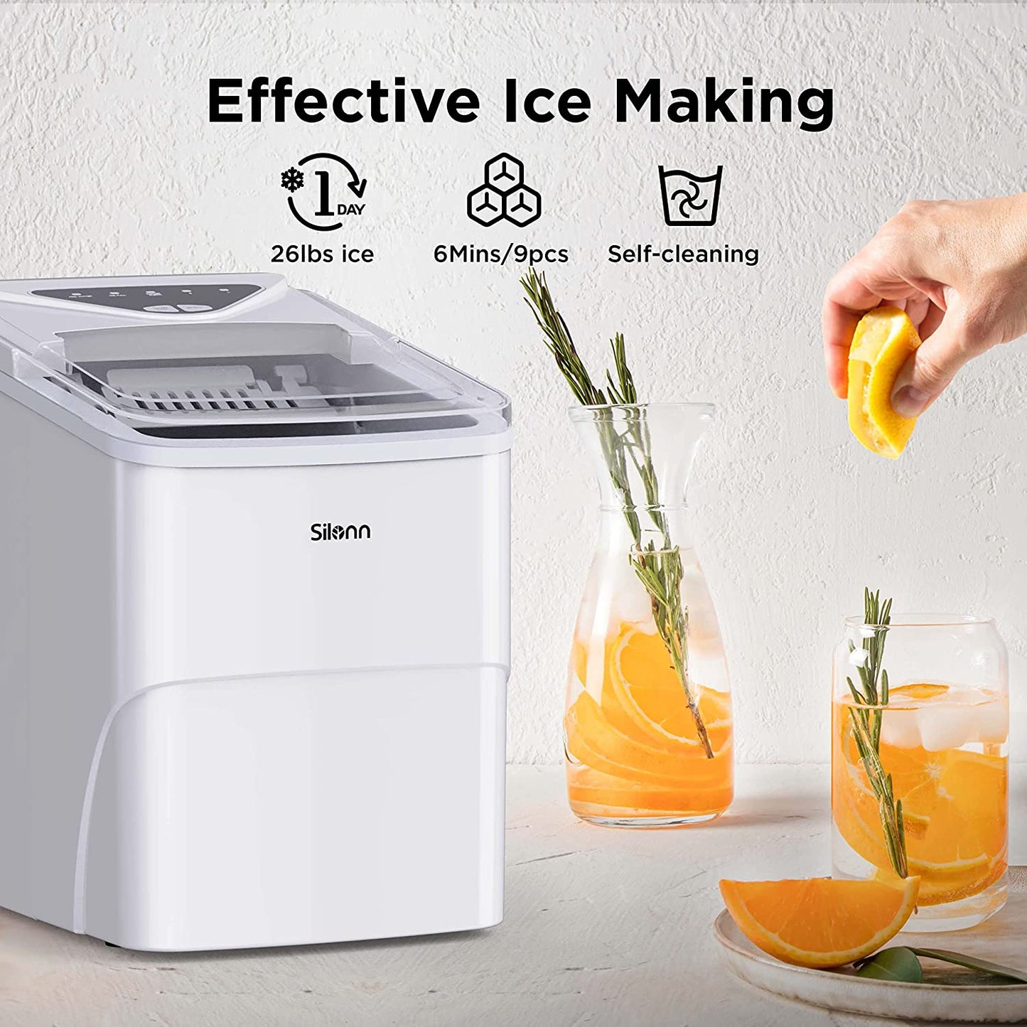 Countertop Bullet Ice Maker (26 Lbs)