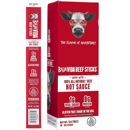Hot Sauce Beef Stick (16 CT)