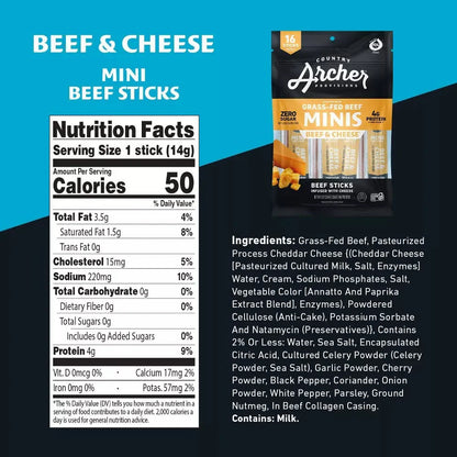 Beef Jerky & Cheese Sticks