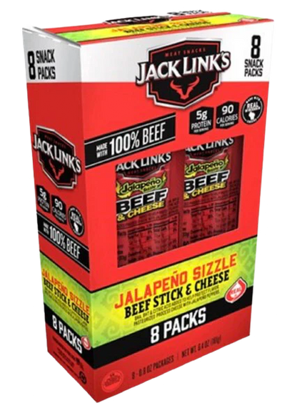 Jalapeño Sizzle - Beef Stick & Cheese (8 Pack)